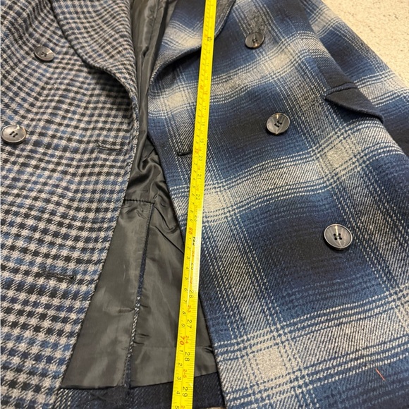7 For All Mankind M patchwork pea coat mint condition- very beautiful and fun! - Picture 9 of 11